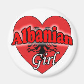 Aimant Fille albanaise (Devant)