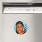 Aimant Fille amérindienne (In Situ (Lave-vaisselle))