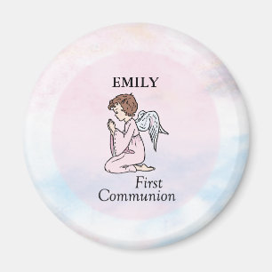 Aimant Fille, ange de première communion
