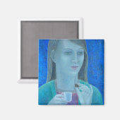 Aimant Fille au chocolat 2011 (Recto/Verso)