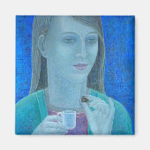 Aimant Fille au chocolat 2011 (Devant)