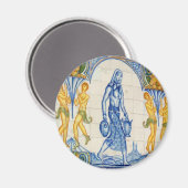 Aimant Fille avec lancers (Recto/Verso)