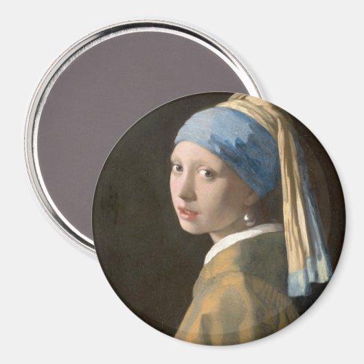 Aimant Fille avec une oreille perle (Recto/Verso)