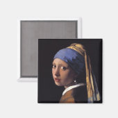 Aimant Fille avec une oreille perle (Recto/Verso)
