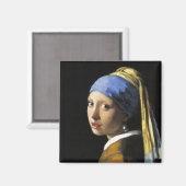 Aimant Fille avec une oreille perle (Recto/Verso)