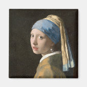 Aimant Fille avec une oreille perle | Johannes Vermeer (Devant)