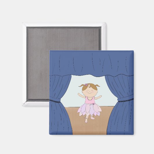 Aimant Fille ballerine (Recto/Verso)