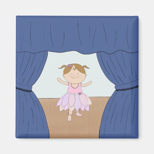Aimant Fille ballerine (Devant)