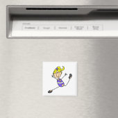 Aimant Fille Blonde Gymnaste (In Situ (Lave-vaisselle))