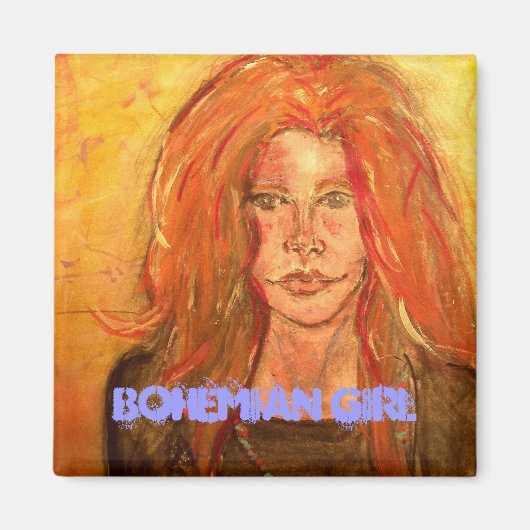 Aimant fille bohème (Devant)