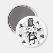 Aimant fille bretonne (Recto/Verso)