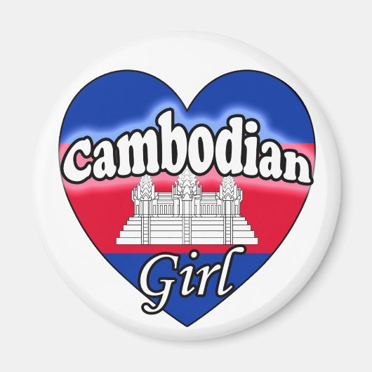 Aimant Fille cambodgienne (Devant)