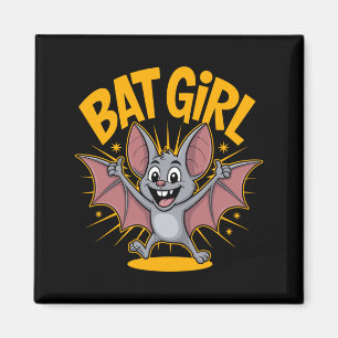 Aimant Fille chauve-souris homme femme mignon dessin anim