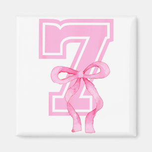 Aimant Fille Coquette Nk de 7 ans Fête d'anniversaire