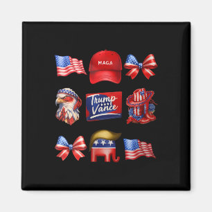 Aimant Fille Coquette Trump Vance 2024 Fille Trump Républ
