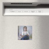 Aimant Fille coudre, Bouguereau (In Situ (Lave-vaisselle))