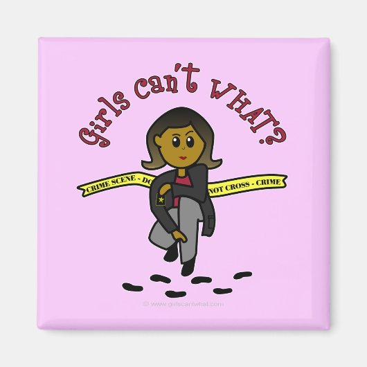 Aimant Fille CSI foncée (Devant)