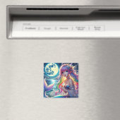 Aimant Fille d'anime chantant clair de lune pixie mermaid (In Situ (Lave-vaisselle))