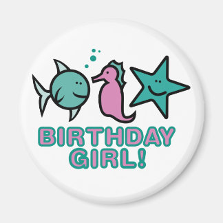 Aimant Fille d'anniversaire !