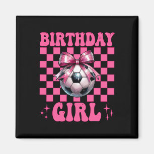 Aimant Fille d'anniversaire Fille de foot Maman de foot M