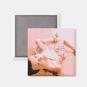 Aimant fille dans l'aimant rose (Recto/Verso)