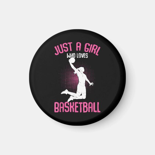 Aimant Fille de basketball Femmes (Devant)