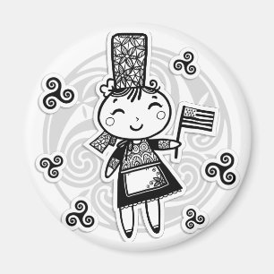 Aimant Fille de Bretonne