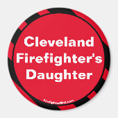 Aimant fille de Cleveland Firefighter (Devant)