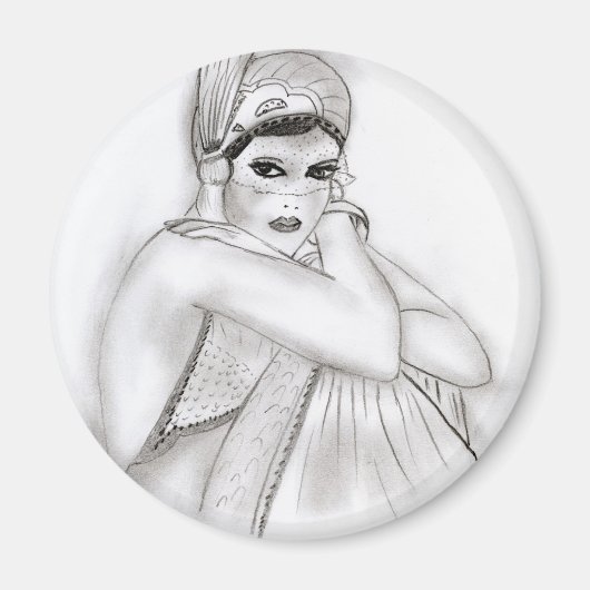 Aimant Fille de Flapper (Devant)