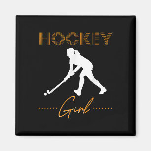 Aimant Fille de hockey Cadeau de hockey sur gazon Joueuse