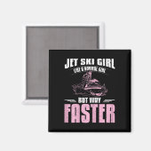Aimant Fille de Jet Ski (Recto/Verso)
