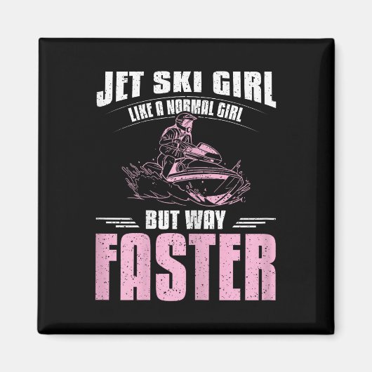 Aimant Fille de Jet Ski (Devant)