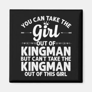 Aimant Fille de Kingman Az Arizona Cadeau Drôle à la Mais