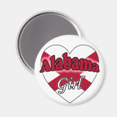 Aimant Fille de l'Alabama (Recto/Verso)