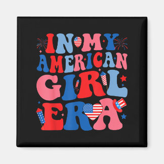 Aimant Fille de l'ère American Girl Independence Day 4 ju