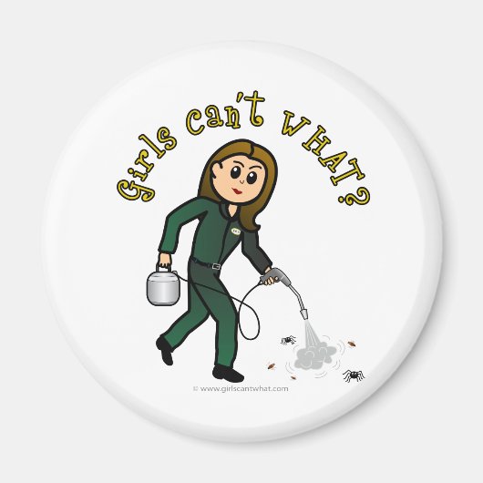 Aimant Fille de lutte antiparasitaire légère (Devant)