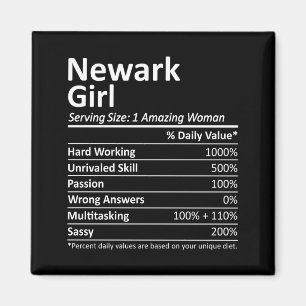 Aimant Fille de Newark Nj New Jersey Drôle Cité Maison Ra