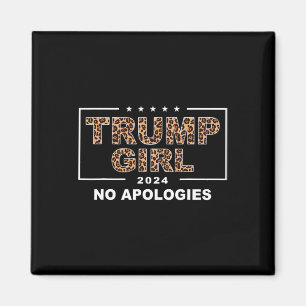 Aimant Fille de Trump Sans Excuses Léopard Trump 47e Prés