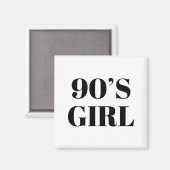 Aimant Fille des années 90 (Recto/Verso)