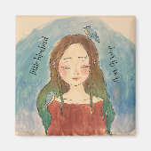 Aimant Fille des Merles Bleus N'envole Pas (Devant)