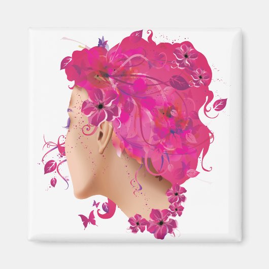 Aimant Fille d'été (Devant)