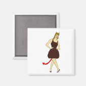 Aimant fille diable (Recto/Verso)