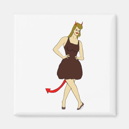 Aimant fille diable (Devant)