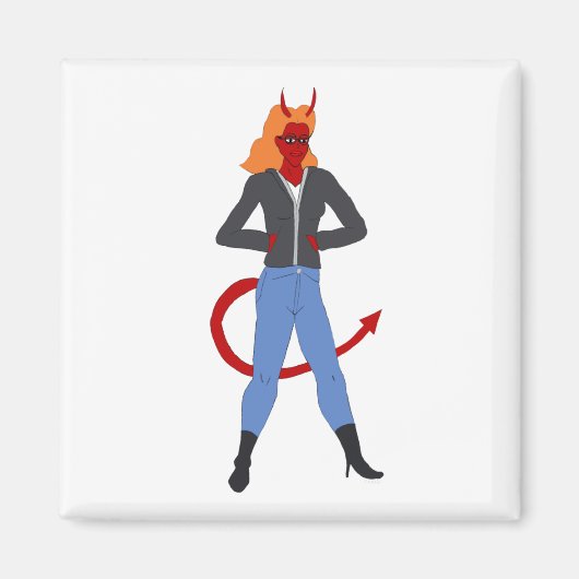 Aimant fille diable (Devant)