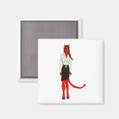 Aimant fille diable (Recto/Verso)
