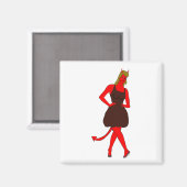 Aimant fille diable (Recto/Verso)