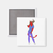 Aimant fille diable (Recto/Verso)