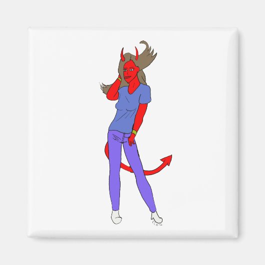 Aimant fille diable (Devant)