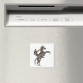 Aimant Fille équestre - Cheval de selle (In Situ (Lave-vaisselle))