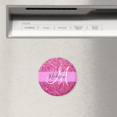 Aimant Fille et Glam Parties scintillant rose chaud étinc (In Situ (Lave-vaisselle))